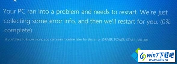 win10ϵͳʾdrive power state failureͼĲ